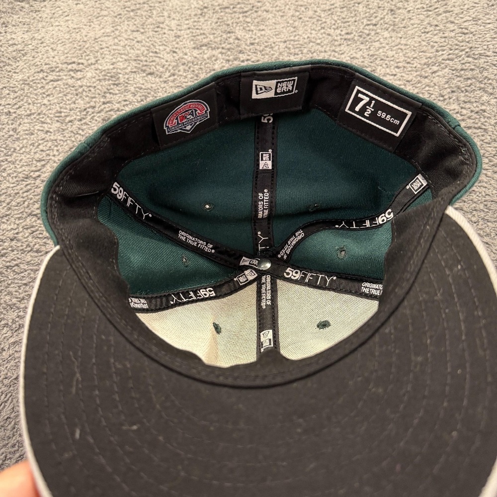 Fort Wayne TinCaps Hat Cap Fitted Mens 7 1/2 Green MILB Baseball 59FIFTY New Era - Picture 10 of 13